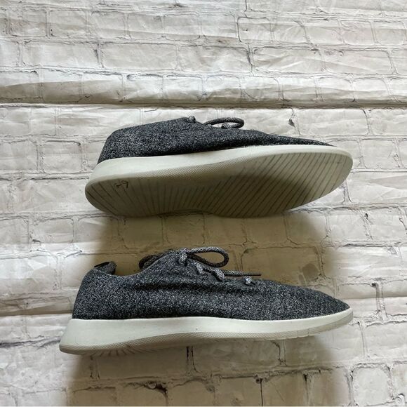 Mens Allbirds Grey Wool Runners Sneakers - Picture 3 of 7